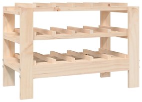 822561 vidaXL Suport de vinuri, 61,5x30x42 cm, lemn masiv de pin