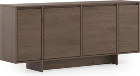 Comodă Zolia 180 cm cu 4 uși - nuc elegant