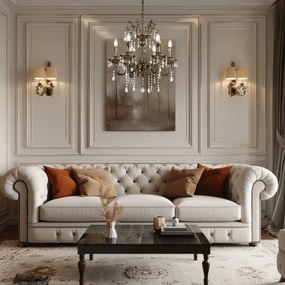 Lustră de cristal pe lanț Brilagi CLASSIC 6xE14/60W/230V alamă