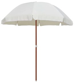 Umbrela de soare cu stalp din otel, nisipiu, 240 cm Nisip, 240 cm
