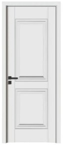 Usa Interior din MDF Novo Doors ND12 LUX PREMIUM, Cadru din Lemn Masiv, KIT COMPLET, Toc Reglabil de 10 CM INCLUS, Plinta pe Ambele Parti (Culoare: