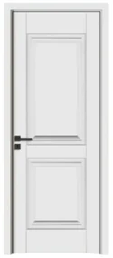 Usa Interior din MDF Novo Doors ND12 LUX PREMIUM, Cadru din Lemn Masiv, KIT COMPLET, Toc Reglabil de 10 CM INCLUS, Plinta pe Ambele Parti (Culoare: