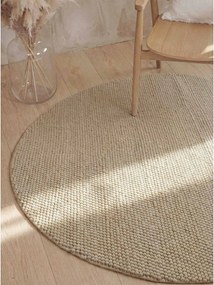 Covor în culoare naturală țesut manual rotund din lână ø 200 cm Richmond Diana – Ted Baker