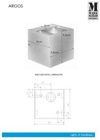 Corp de iluminat de exterior Markslöjd 106521 ARGOS LED/4W/230V IP44 gri