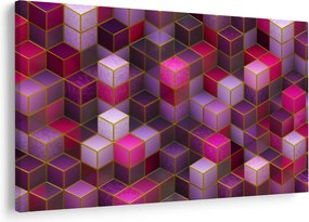 Tablou - Cuburi violet (90x60 cm)