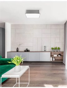 Plafoniera design modern 36x36cm Ragu nickel NVL-866604