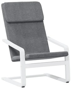 351053 vidaXL Scaun de relaxare, gri închis, material textil