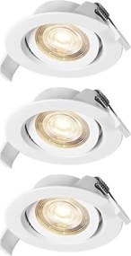 Osram - Set 3x corpuri de iluminat încastrate SPOT LED/4,9W/230V 2700K albe