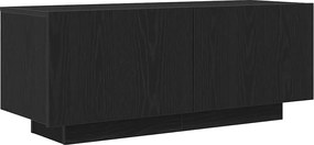 vidaXL Cabinet TV Stejar Negru 100 x 35 x 40 cm Lemn compozit