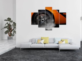 Tablou - Mașină sport portocalie (150x105 cm)