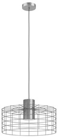 Lustră pe cablu MILLIGAN 1xE27/40W/230V d. 48 cm argintie Eglo 43651