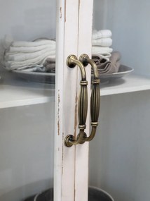 Vitrina din lemn masiv, cu aspect vintage