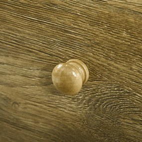 Masuta de Salon in Stil Nordic, Masuta Joasa din Lemn cu 4 Sertare, Dulapior pentru Sufragerie, Alb si Lemn 100x53,5x45cm HOMCOM | Aosom RO