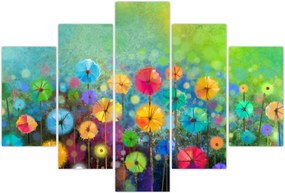 Tablou - Flori abstract (150x105 cm)