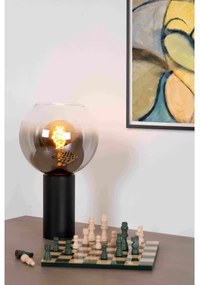 Lampă de masă Lucide 45502/01/30 MARIUS 1xE27/40W/230V negru
