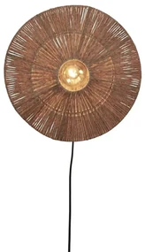 Aplica de perete eco din iuta Iguazu S disc 40cm, nat