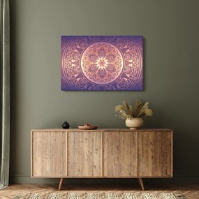 Tablou - Mandala pe gradient violet (90x60 cm)