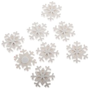 Set de decorațiuni de Crăciun Fulgi de zăpadă, 12bucăți, poliresină