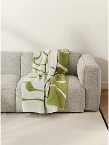 Pătură verde/crem 150x200 cm Felu – noo.ma