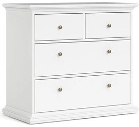 Comodă albă joasă 96x87 cm Paris – Tvilum