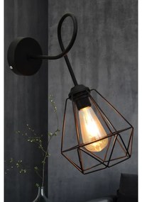 Aplică KARO 3xE27/15W/230V neagră