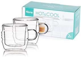 Pahare termo 4Home Stripe Hot&Cool 250 ml, 2 buc.