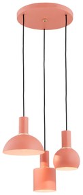 Lustra cu 3 pendule design minimalist SINES coral