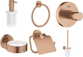 Set perie de toaletă Grohe Essentials 40374DL1, suport pentru hârtie igienică Grohe Essentials 40367DL1, 40369DL1, 40365DL1, 40394DL1, 40364DL1