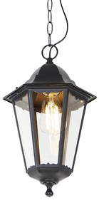 Lampă suspendată clasică de exterior neagră IP44 - Havana Up
