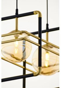 Lustră pe cablu Jupiter 2026 FIORI 2xG9/10W/230V negru/auriu/bej