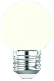 Set 3 Buc - Bec LED Ecoplanet glob mic alb G45, E27, 1W (10W), 80 LM, G, lumina neutra 4000K, Mat Lumina neutra - 4000K, 3 buc