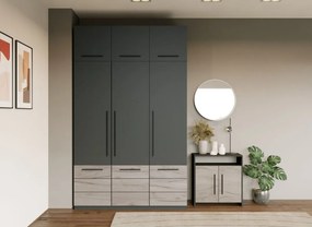 Dulap Inalt 1.51m Gri Noce