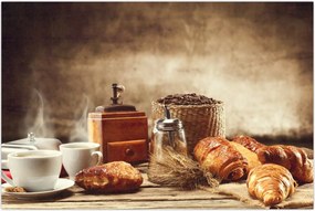 Tablou - Cafea și mic dejun (90x60 cm)