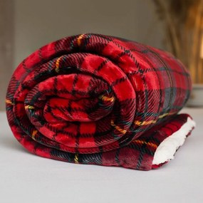 Pătură din microfibră cu lână sintetică