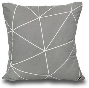 Față de pernă Kvalitex Nordic Grid gri, 50 x 70 cm, 50 x 70 cm