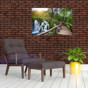 Tablou - Lacurile Plitvice (90x60 cm)