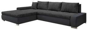 Supermobel Coltar TOSCANIA C, 297x80x214, berlin 02/piele eco neagra, stanga