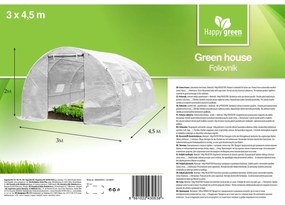 Happy Green Foliage box alb, 3 x 4,5 m