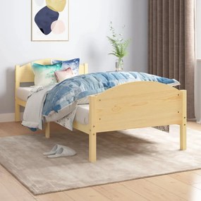 322026 vidaXL Cadru de pat, 90 x 200 cm, lemn masiv de pin