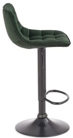 Scaun de bar H95 velvet verde
