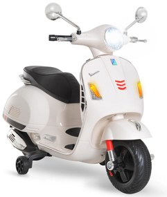 HOMCOM Motocicletă Electrică pentru Copii, 6V cu Muzică, Lumini și Sunete, 102x50,5x75,5 cm, Alb | Aosom Romania