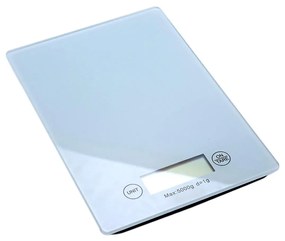 Cantar electronic de bucatarie, max 5 kg, gri deschis, 2xAAA, 23x16x2 cm