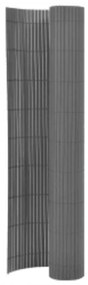 vidaXL Gard pentru grădină cu 2 fețe, gri, 110x300 cm