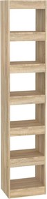 vidaXL Bibliotecă/Separator cameră, stejar sonoma, 40x30x198 cm