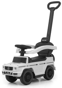 Milly Mally Scooter cu bară de ghidare MercedesG350d alb, 94 x 40 x 86,5 cm