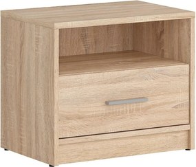 Noptiera NEPO PLUS, stejar sonoma, PAL, 50x34x43 cm