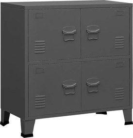 vidaXL Dulap industrial de depozitare, antracit, 75x40x80 cm, oțel