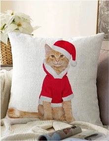 Față de pernă 43x43 cm cu model de Crăciun – Mila Home