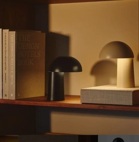 Veioza LED portabila cu baterie design nordic Faye negru