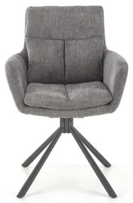 Scaun de dining HALSA, 1 buc., gri